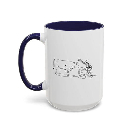 Accent Coffee Mug (11, 15oz) - Clown and Bull - LA