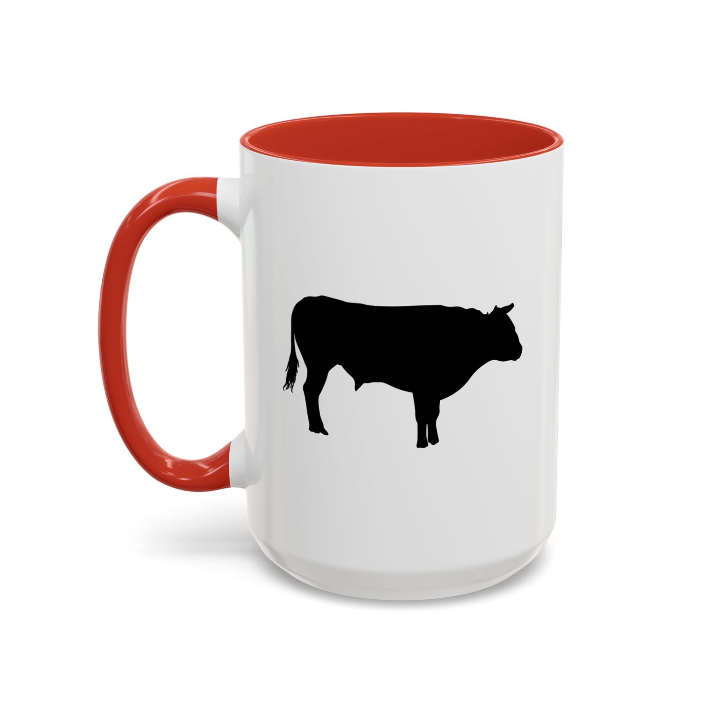 Accent Coffee Mug (11, 15oz) - Bull - Silhouette