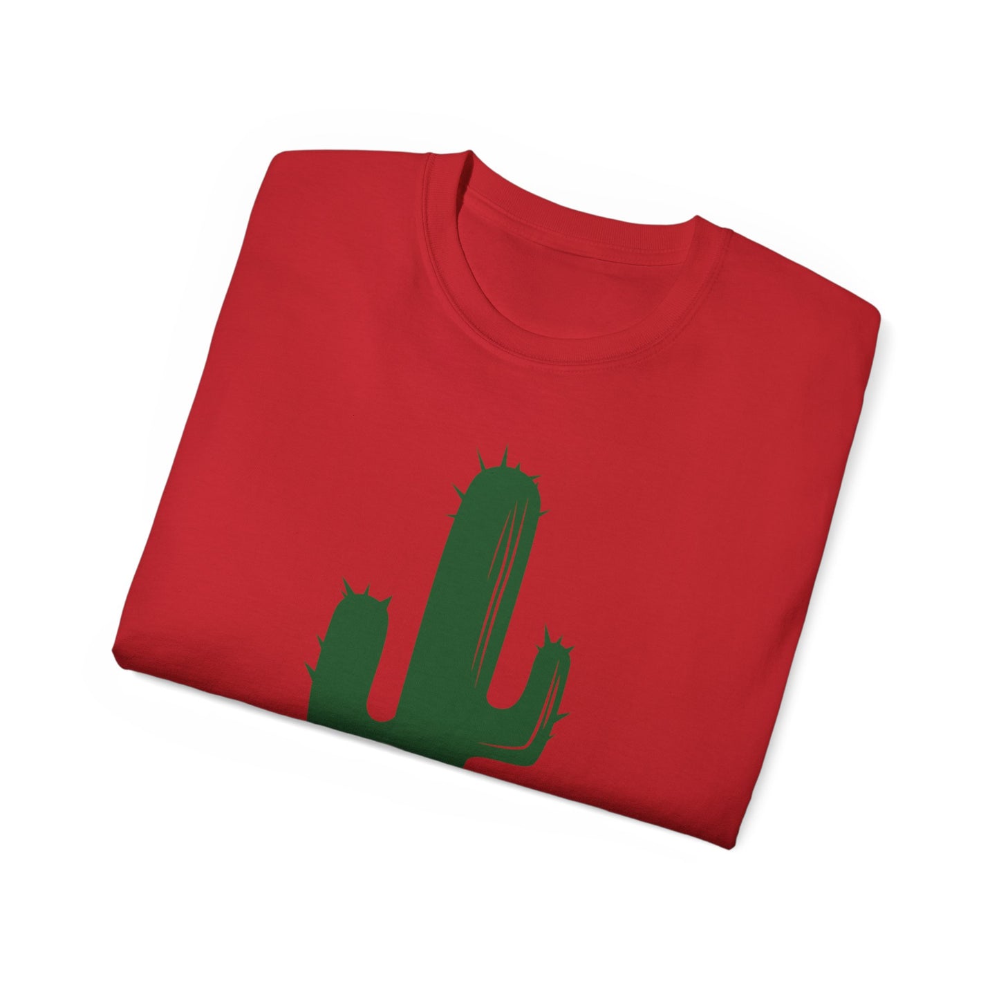 Unisex Ultra Cotton Tee - Green Western Cactus X 300
