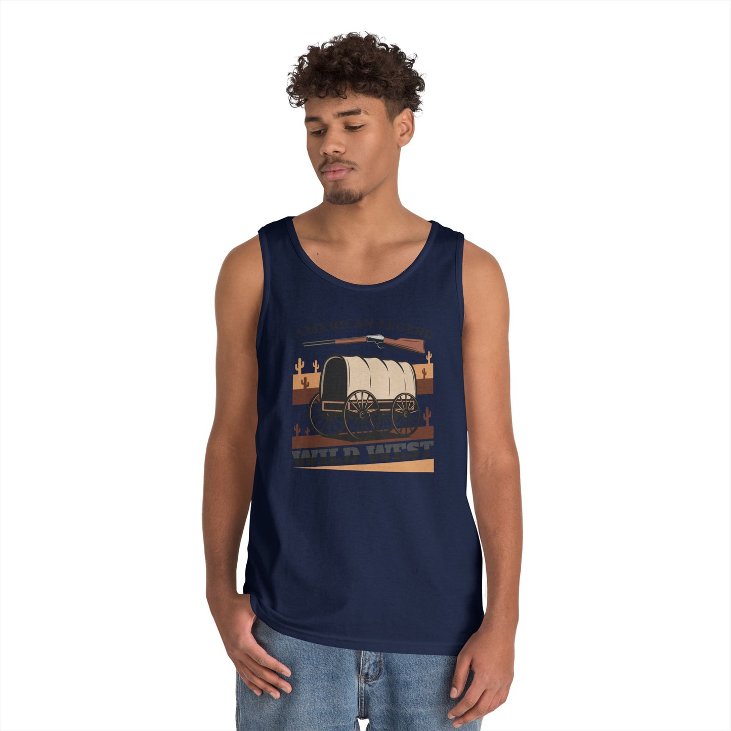 Unisex Heavy Cotton Tank Top - American Legend - Wild West
