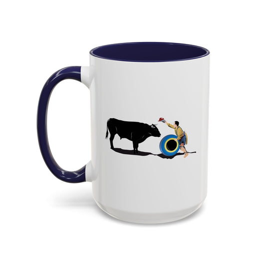 Accent Coffee Mug (11, 15oz) - Clown and Bull