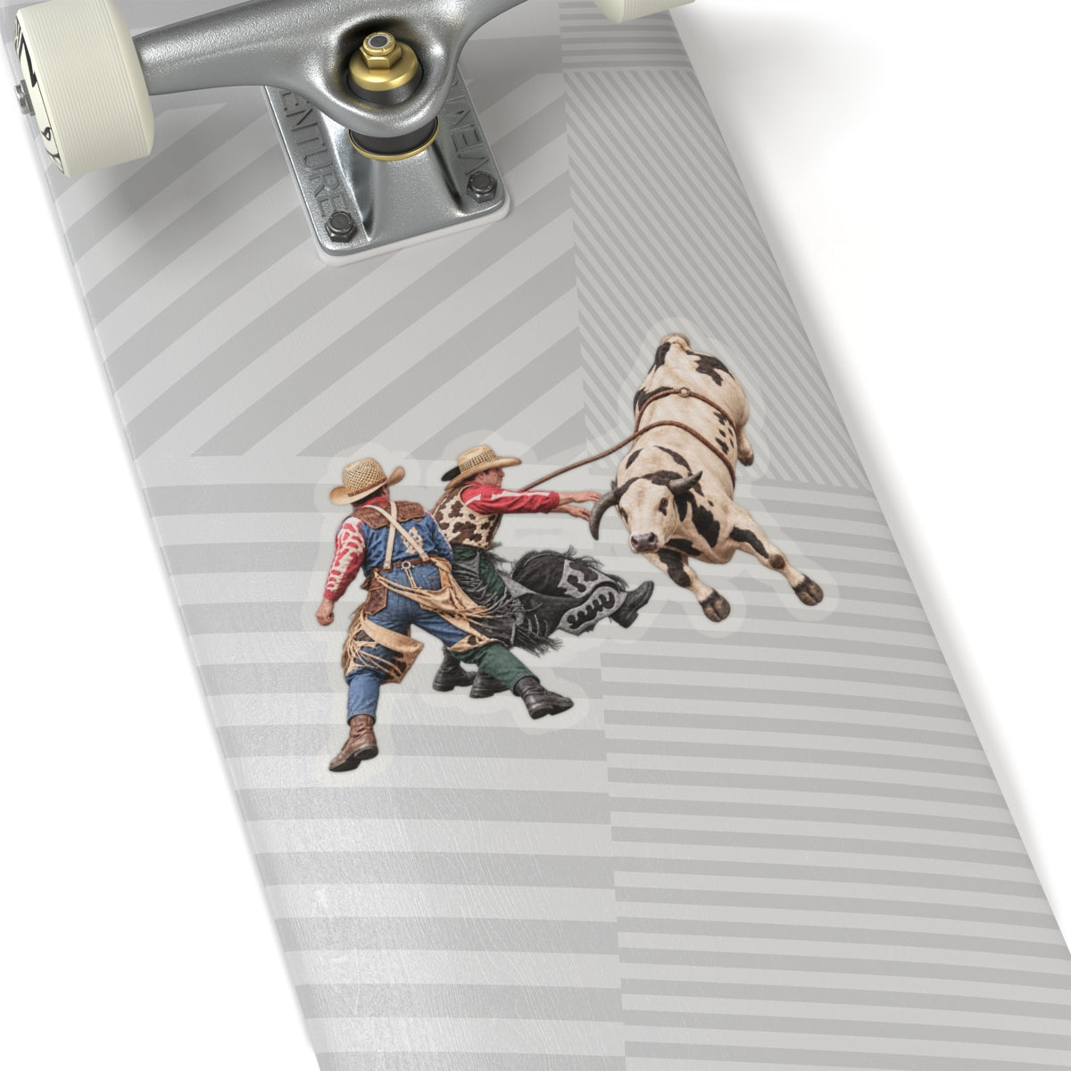 Kiss-Cut Stickers - Cowboys - Clowns and Bull - without Text - 3D Transparent