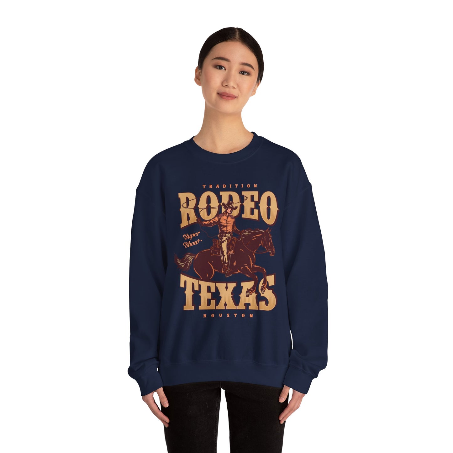 Crewneck Sweatshirt - Tradition Rodeo Super Show - Houston, Texas