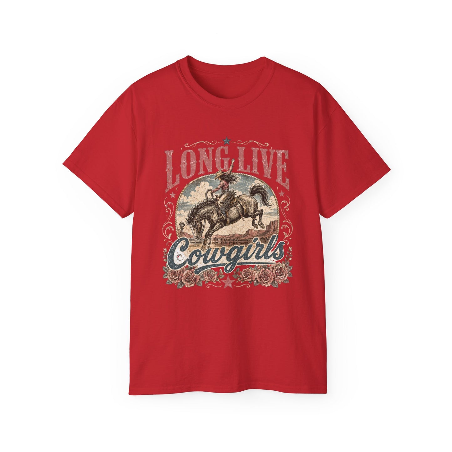 T-Shirt - Long live cowgirls rodeo spirit