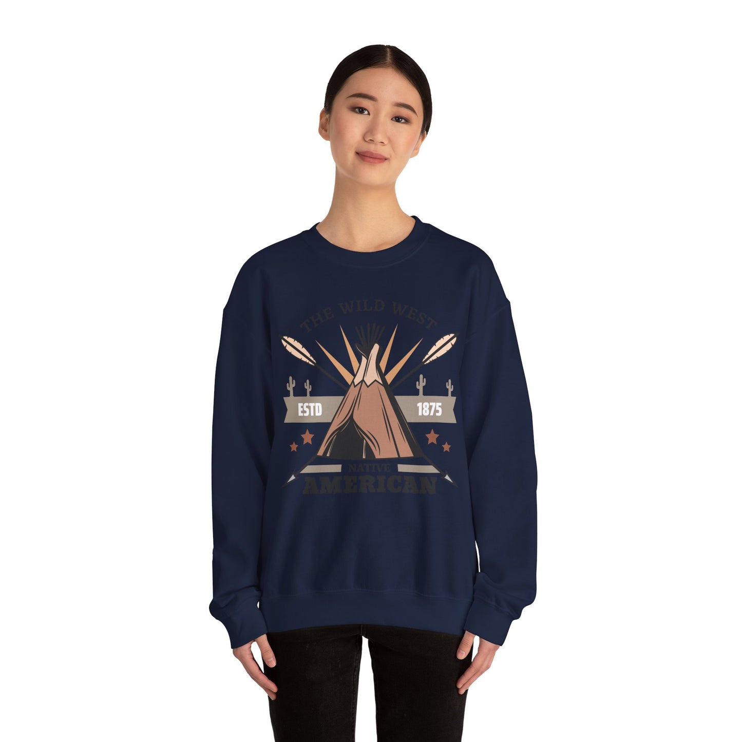 Crewneck Sweatshirt - The Wild West - Native American