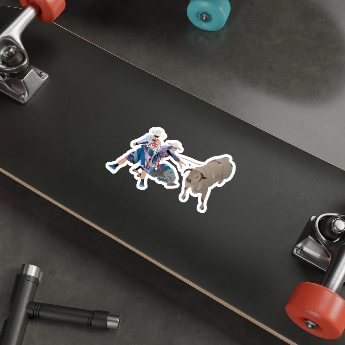 Die-cut stickers - Clowns and Bull