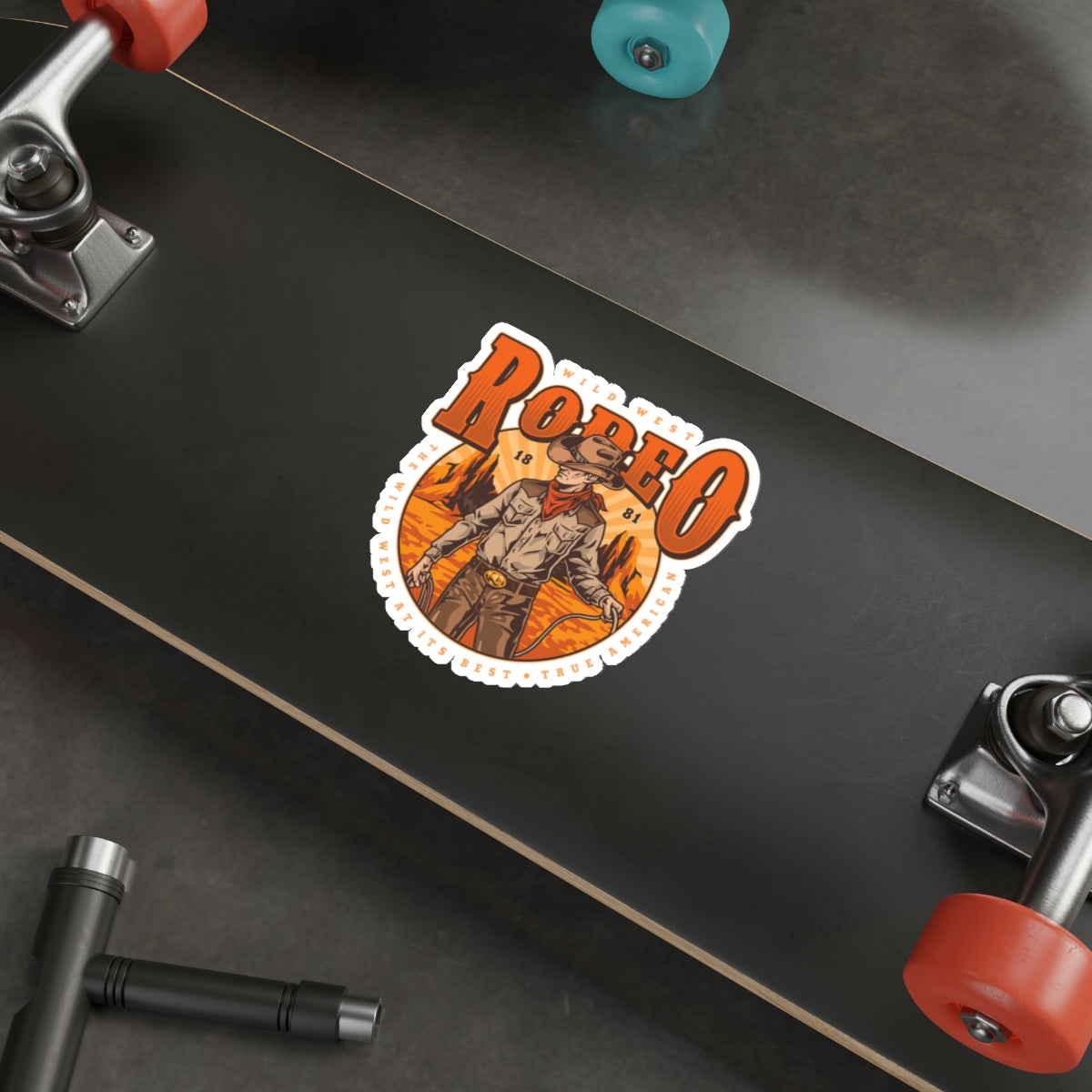 Die-cut stickers - Wild West Rodeo - True American - The Wild West At Its Best