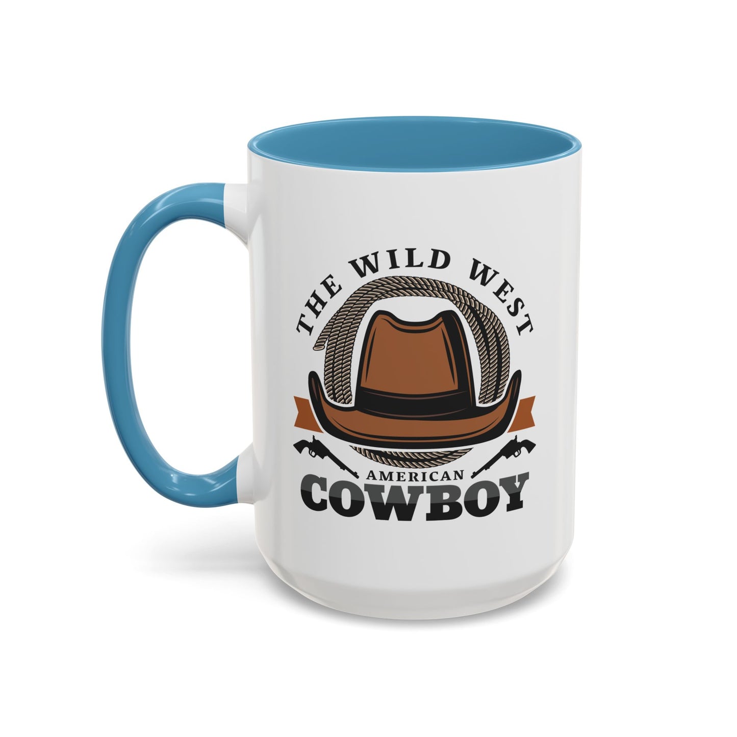 Accent Coffee Mug (11, 15oz) - The Wild West - American Cowboy
