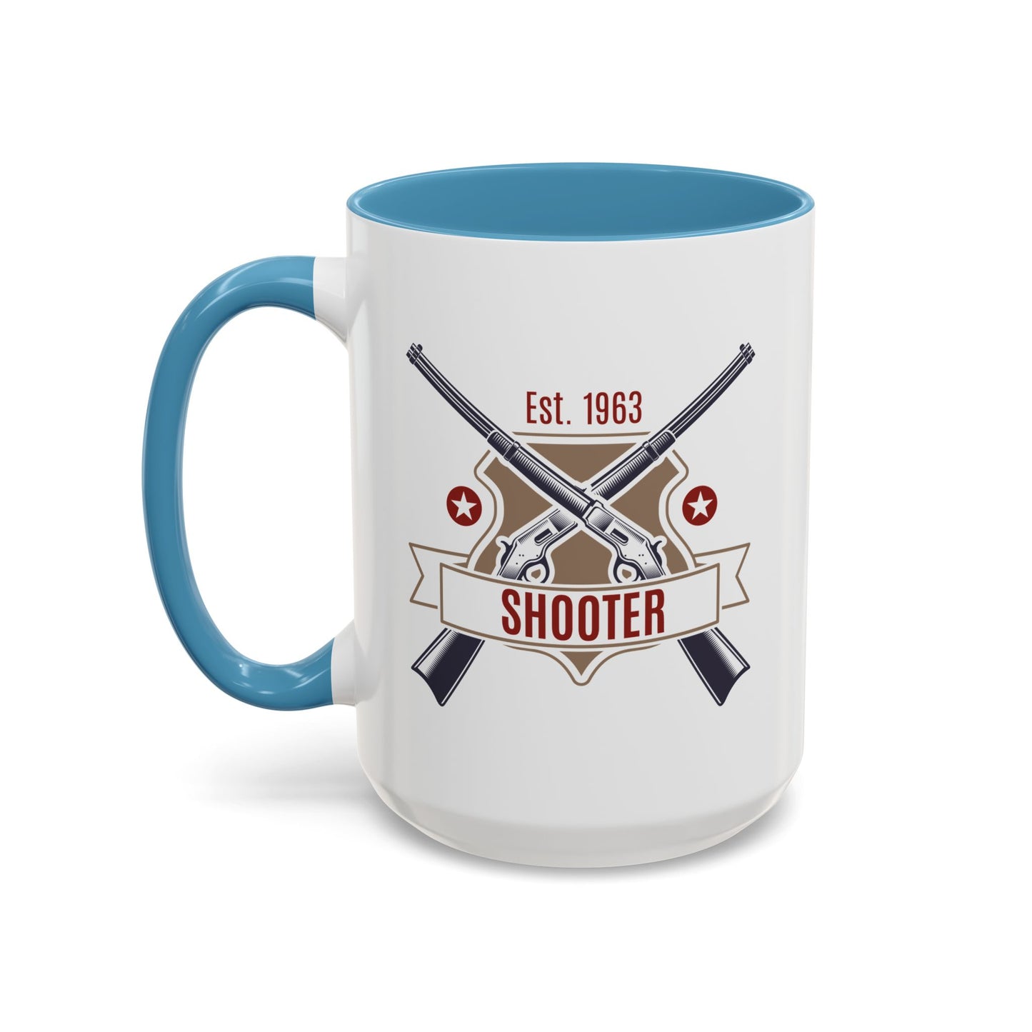 Accent Coffee Mug (11, 15oz) - Shooter - Revolver