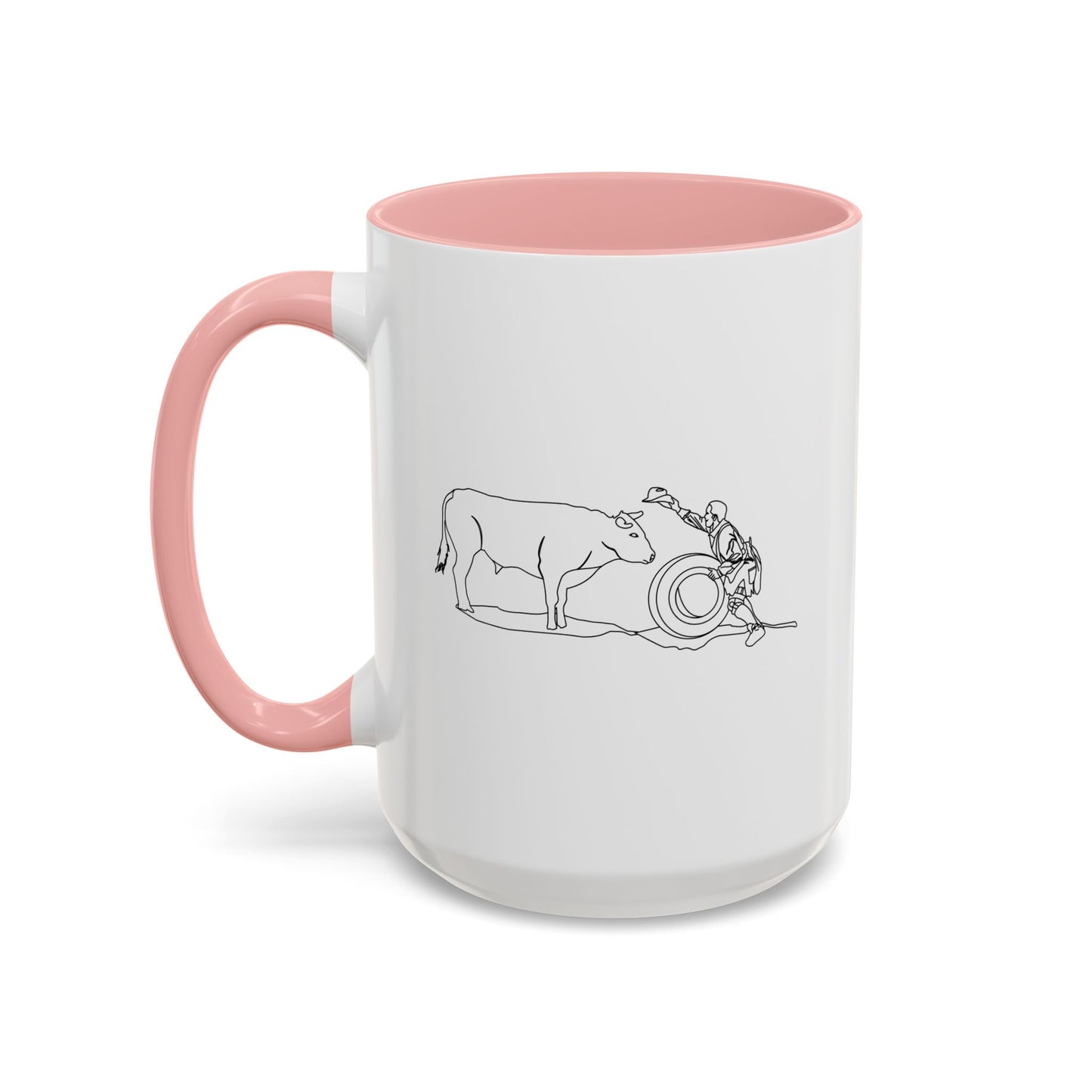 Accent Coffee Mug (11, 15oz) - Clown and Bull - LA