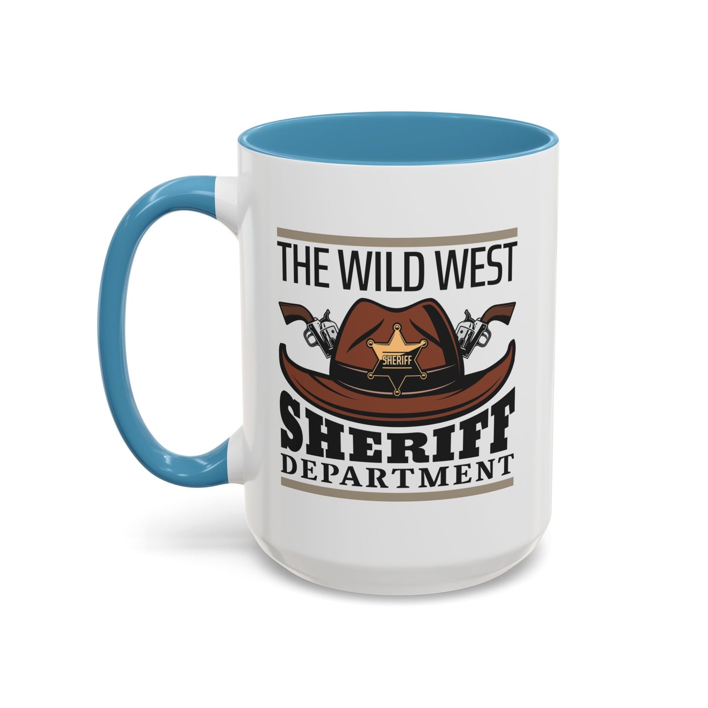 Accent Coffee Mug (11, 15oz) - The Wild West - Sheriff Department