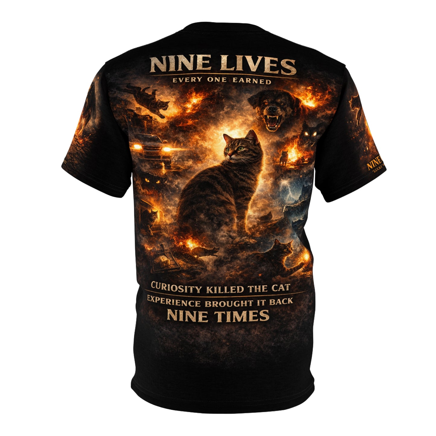 His name was "LUCKY" Tribute Tee | Curiosity Killed the Cat but Experience Brought Him back