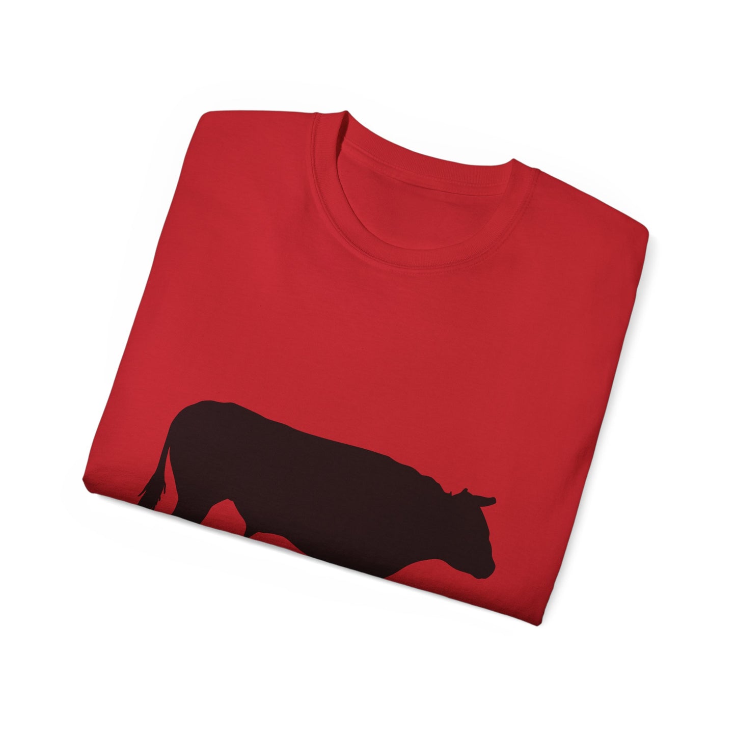 Unisex Ultra Cotton Tee - Bull - Silhouette