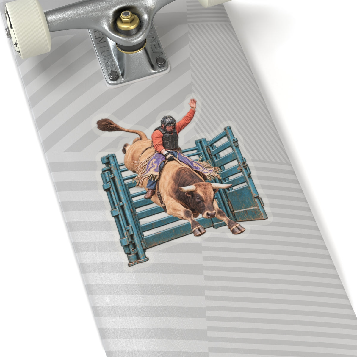 Kiss-Cut Stickers - Cowboys - Bull Rider - Out of the Chute - without Text - 3D Transparent