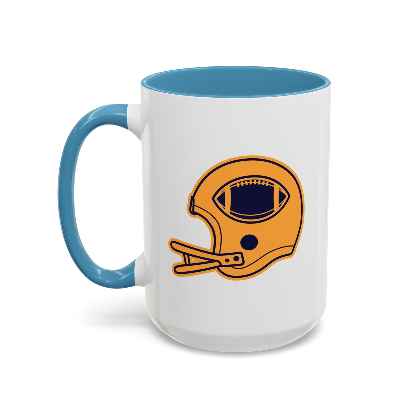 Accent Coffee Mug (11, 15oz) - Football Helmet