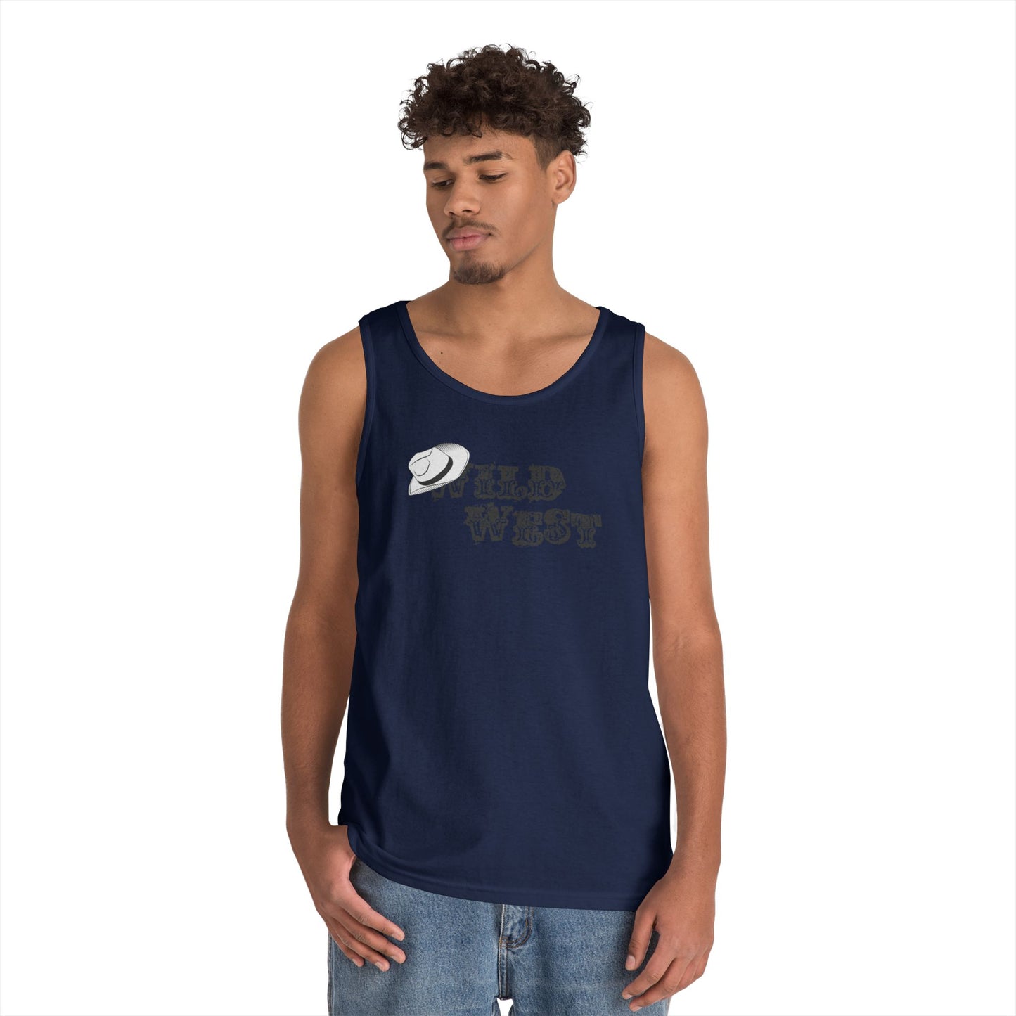 Unisex Heavy Cotton Tank Top - Wild West Hat