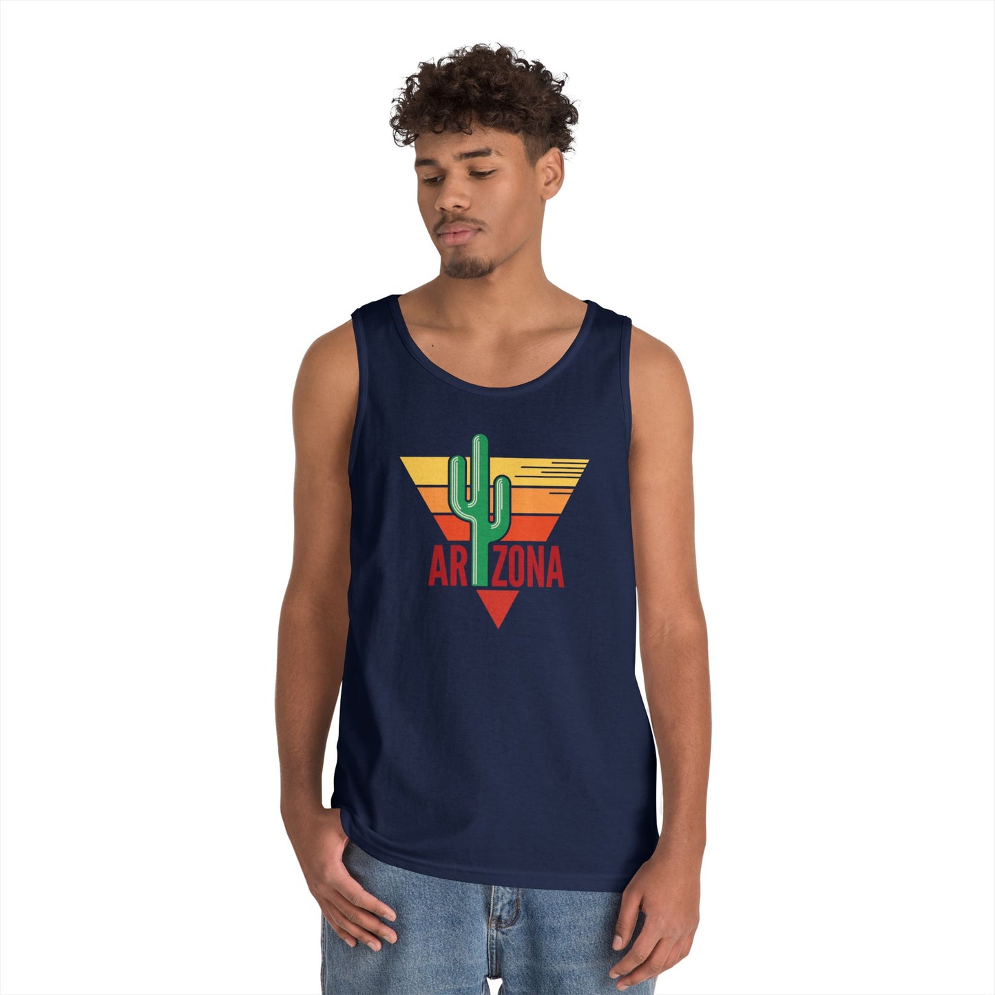 Unisex Heavy Cotton Tank Top - Arizona - Red