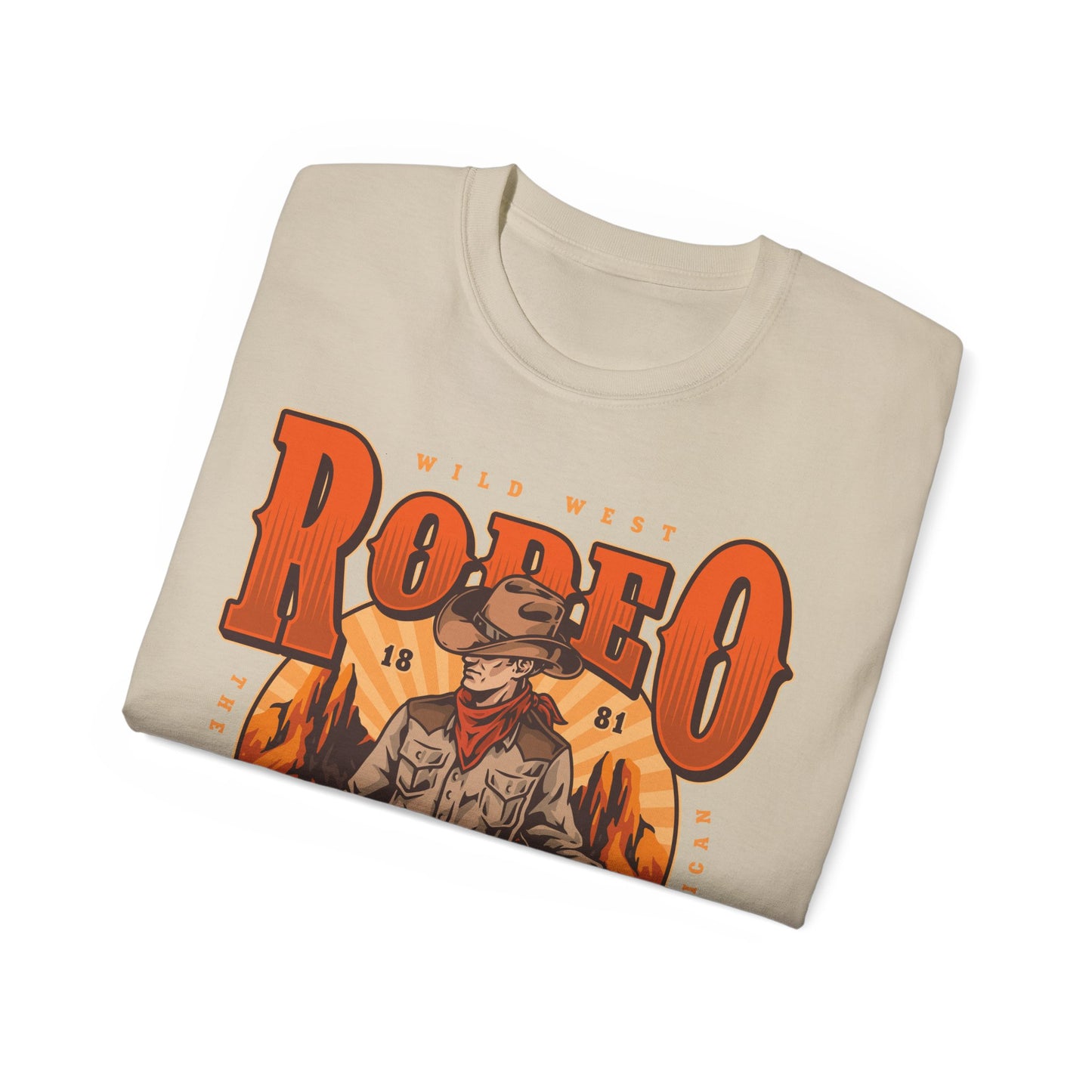 Unisex Ultra Cotton Tee - Wild West Rodeo - True American - The Wild West At Its Best