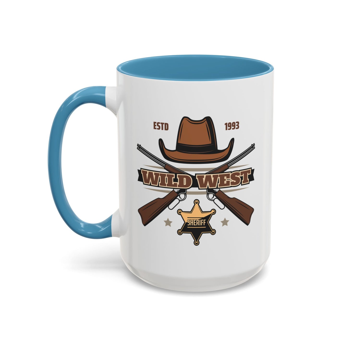 Accent Coffee Mug (11, 15oz) - Wild West - Sheriff