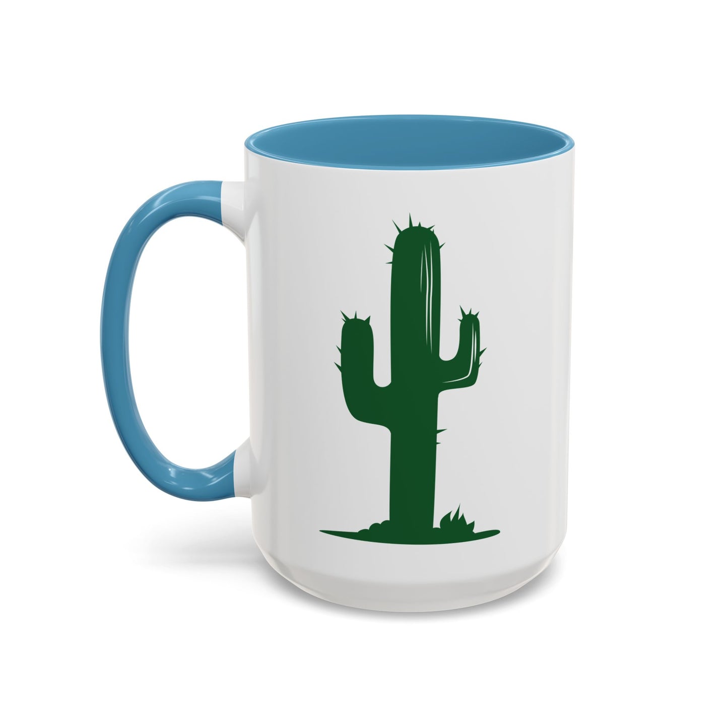 Accent Coffee Mug (11, 15oz) - Green Western Cactus X 300