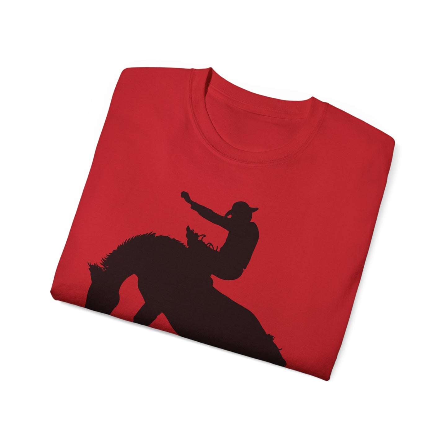 Unisex Ultra Cotton Tee - Augusta - Rodeo - Silhouette