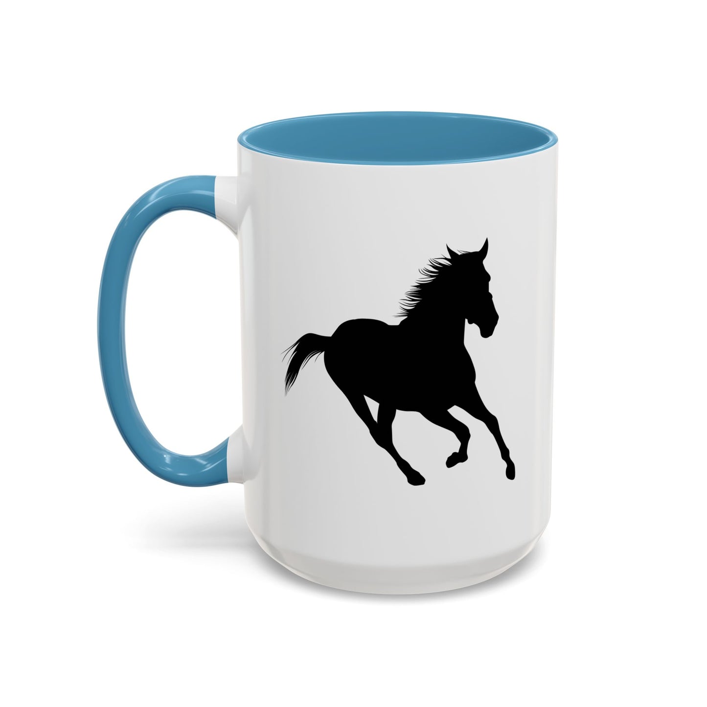 Accent Coffee Mug (11, 15oz) - Wild Horse - Running Leaning Left X 300