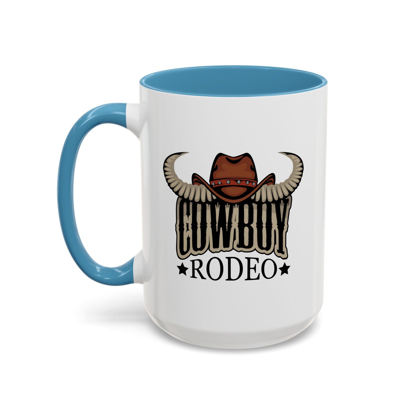Accent Coffee Mug (11, 15oz) - Cowboy Rodeo - Horn