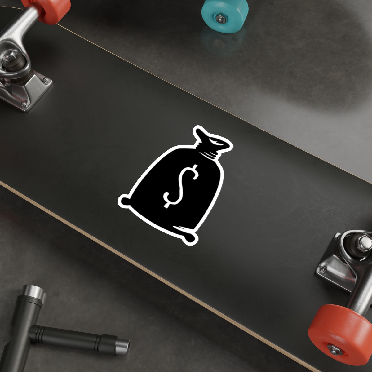 Die-cut stickers - Bank Money Bag X 300