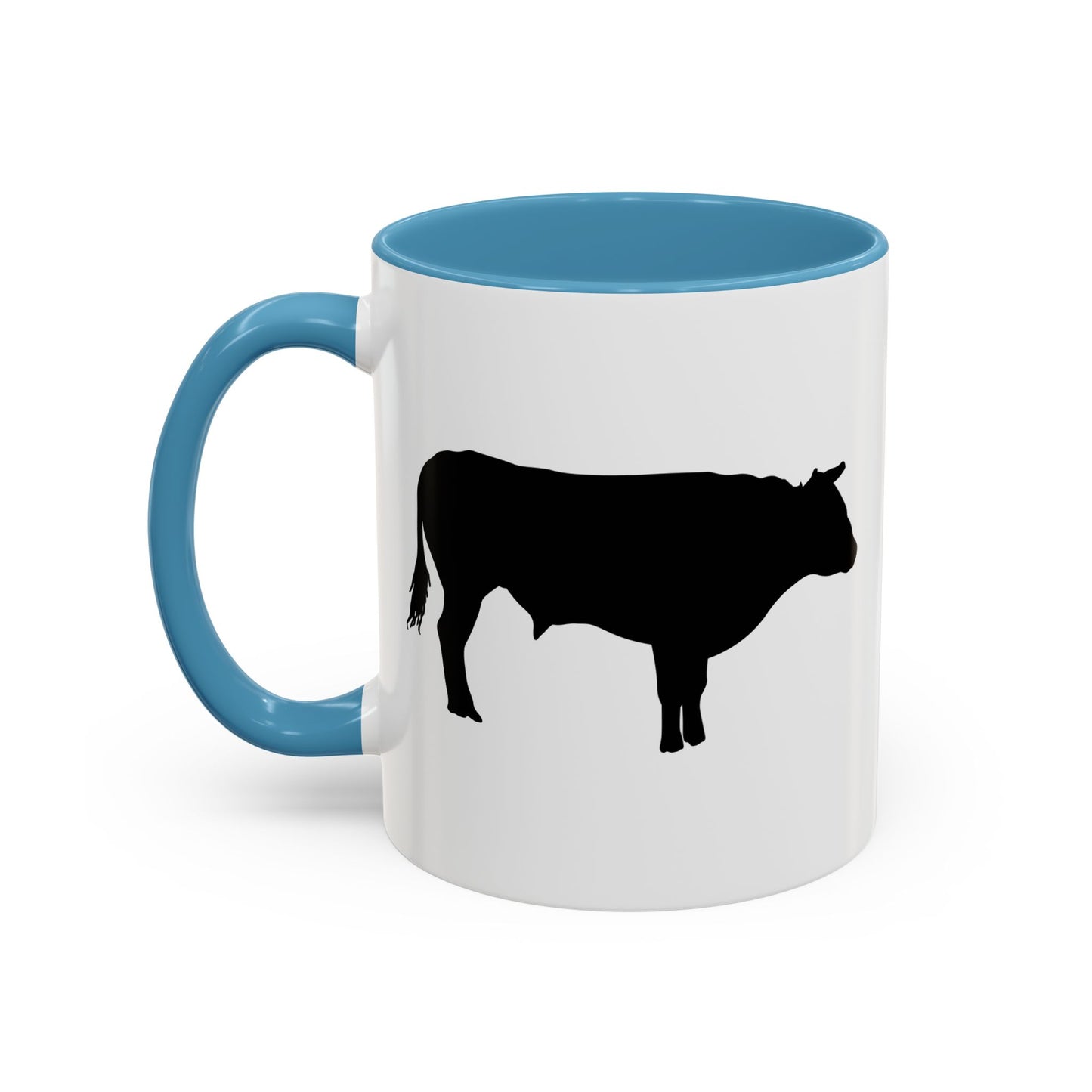 Accent Coffee Mug (11, 15oz) - Bull - Silhouette
