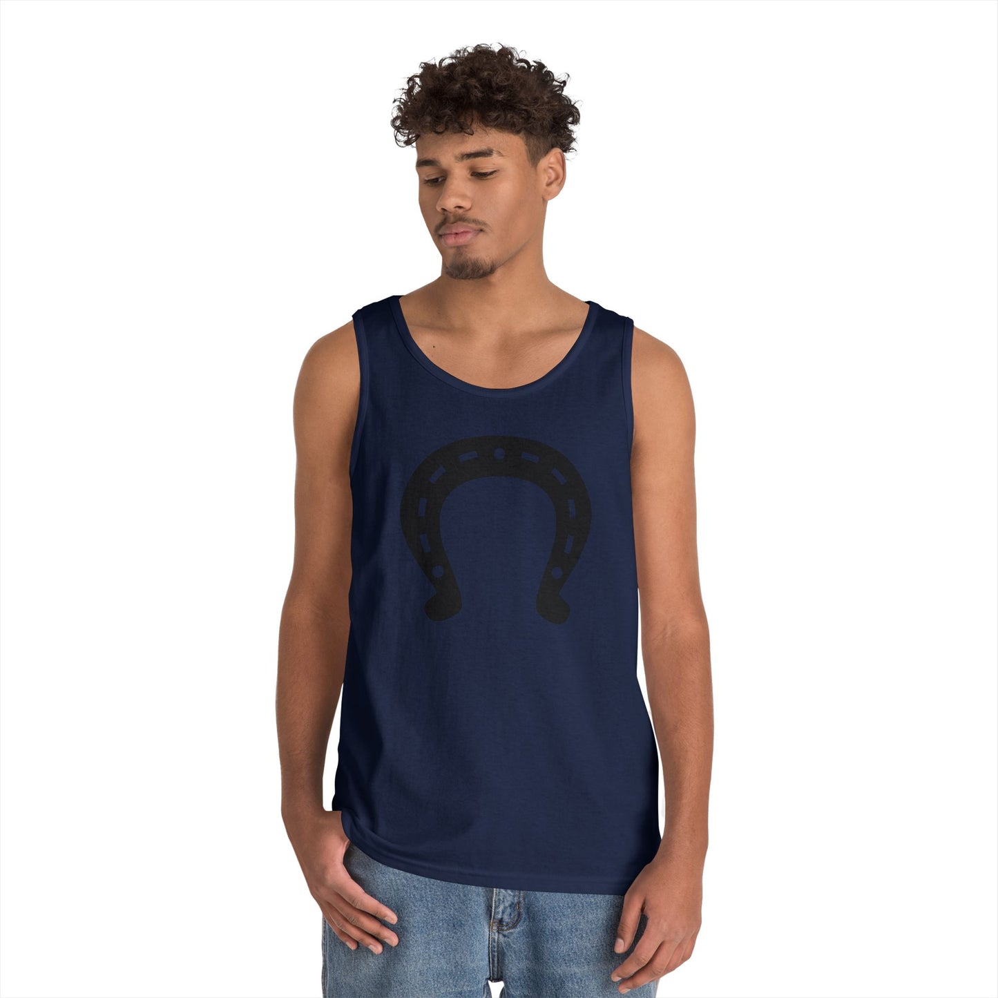 Unisex Heavy Cotton Tank Top - Horseshoe X 300
