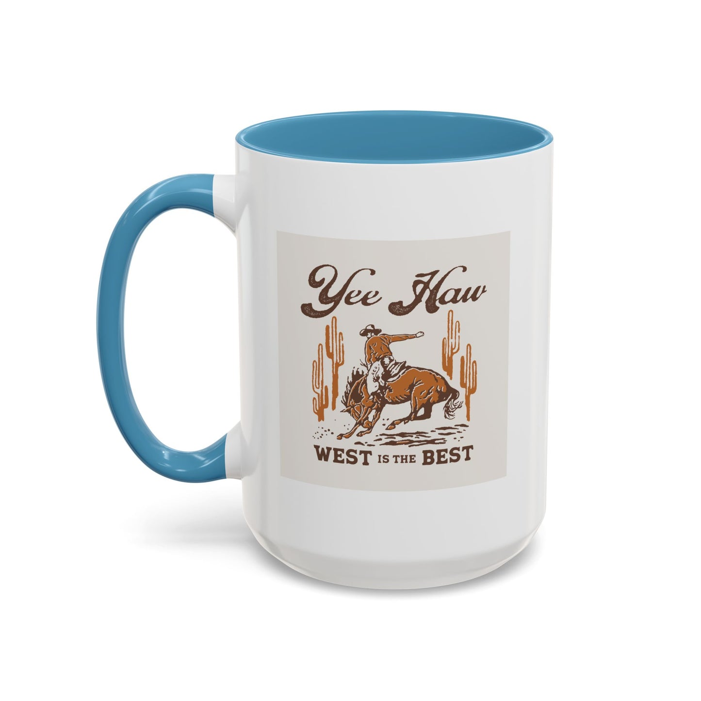 Accent Coffee Mug (11, 15oz) - Wild West Cowboy - Yee Haw