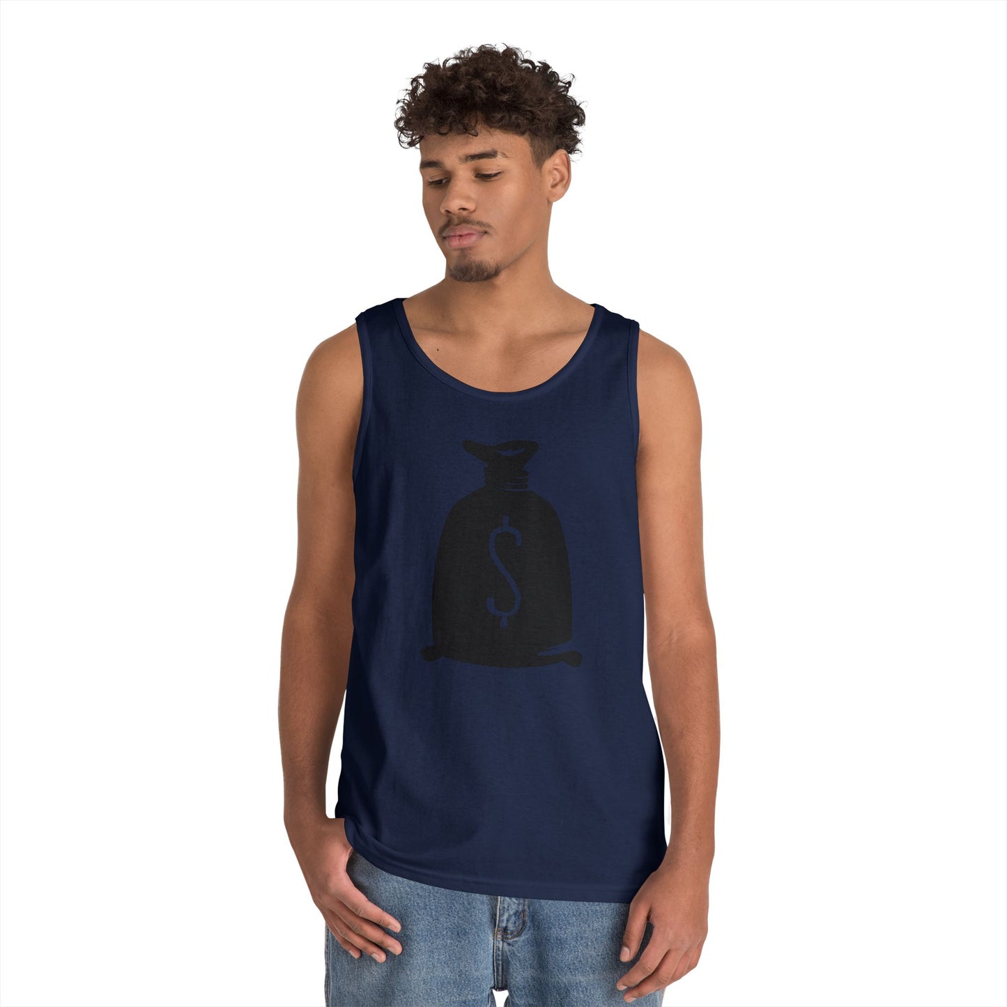 Unisex Heavy Cotton Tank Top - Bank Money Bag X 300
