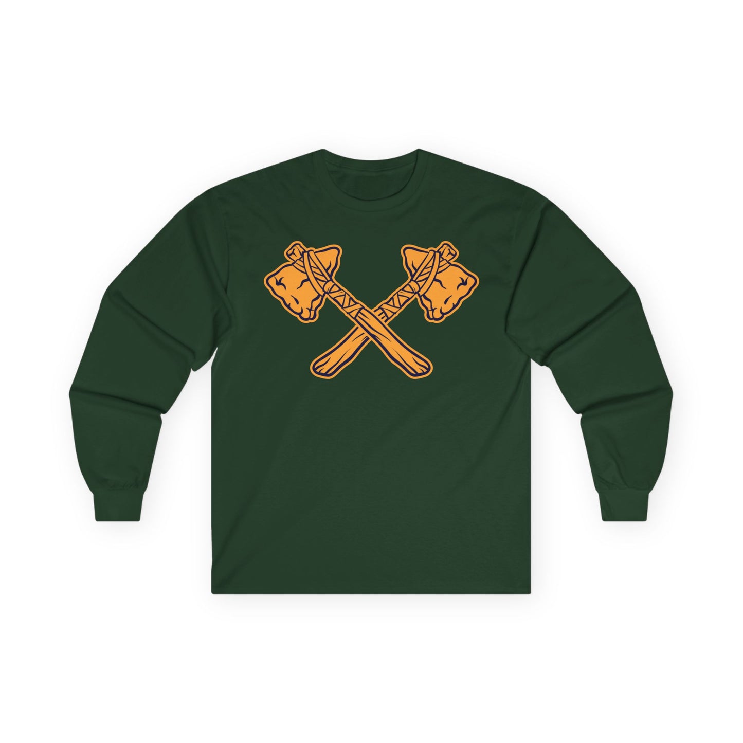 Unisex Ultra Cotton Long Sleeve Tee - Crossed Tomahawks