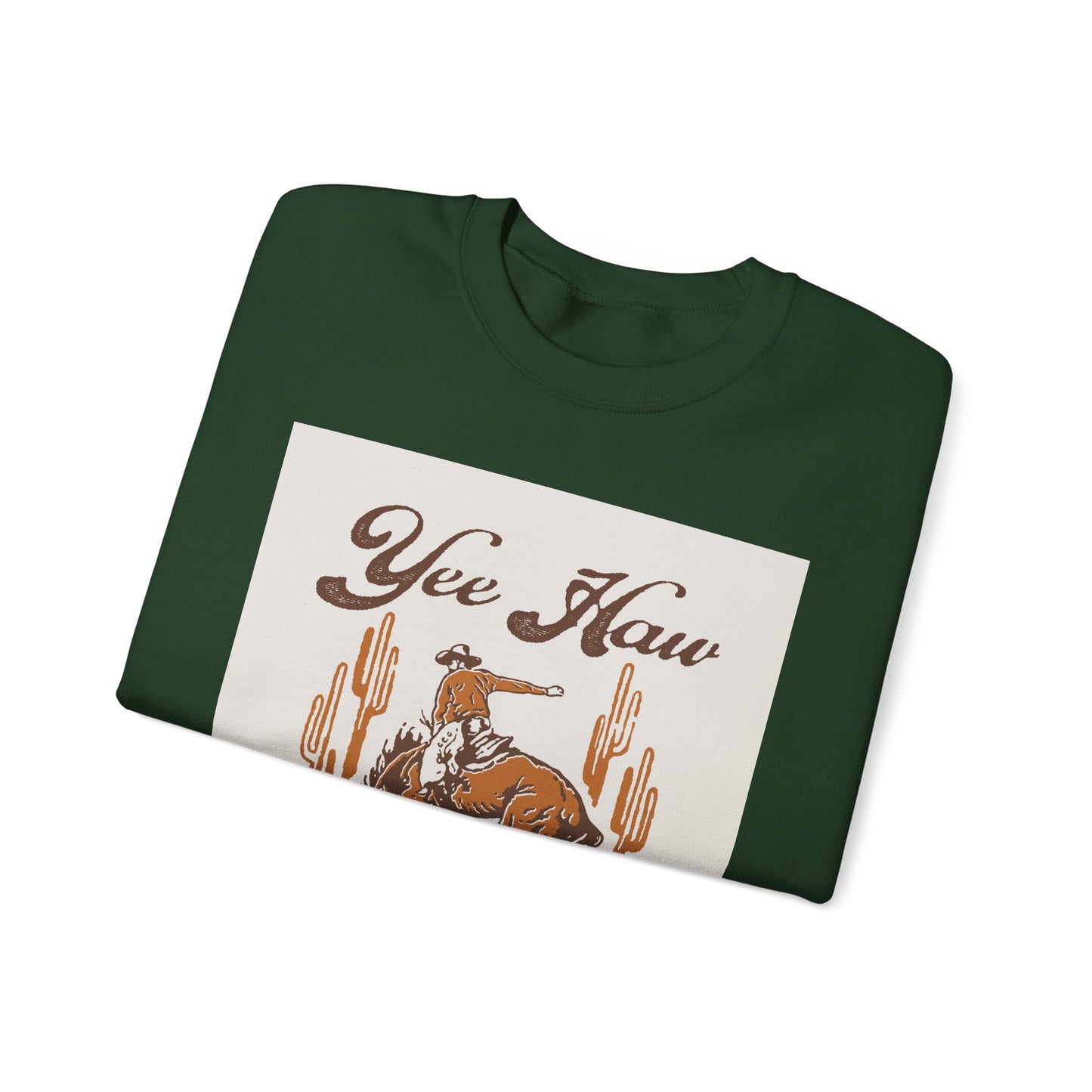 Crewneck Sweatshirt - Wild West Cowboy - Yee Haw