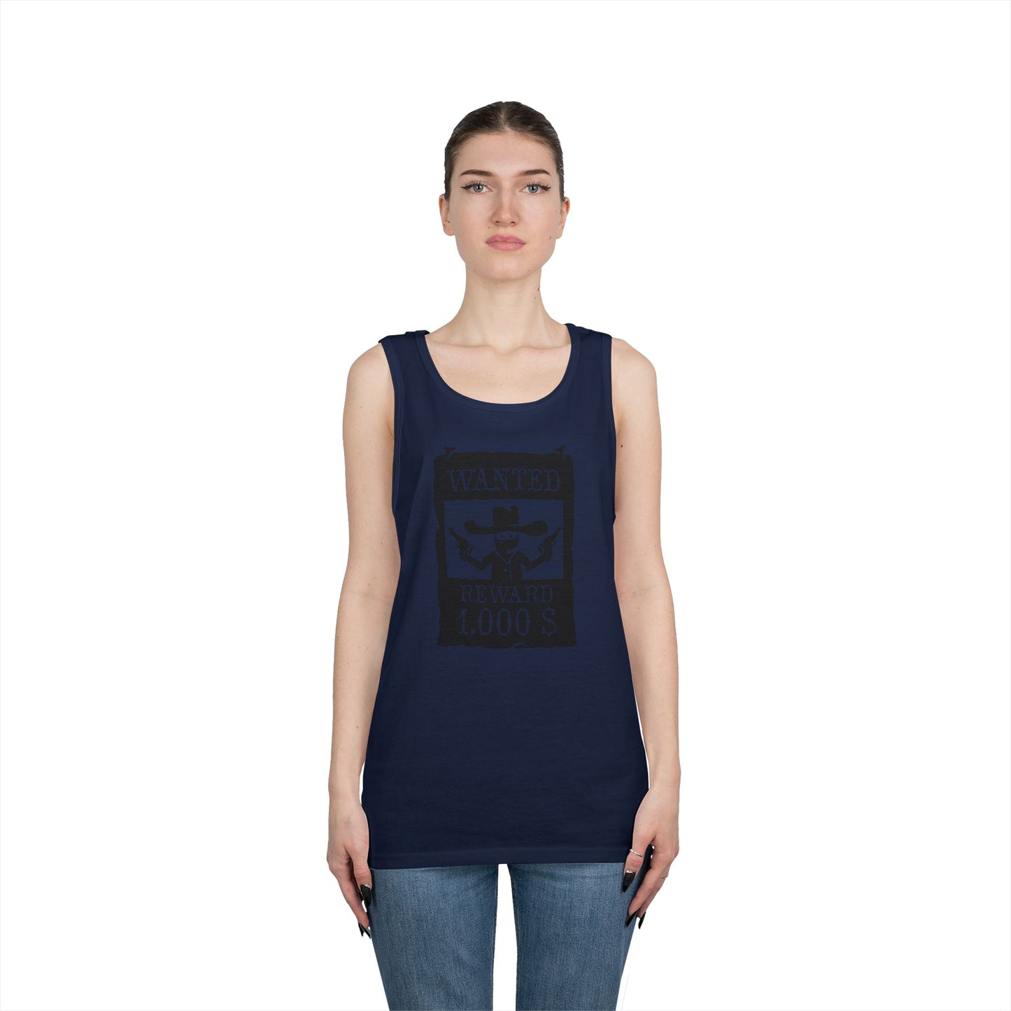 Unisex Heavy Cotton Tank Top - Wanted Poster X 300