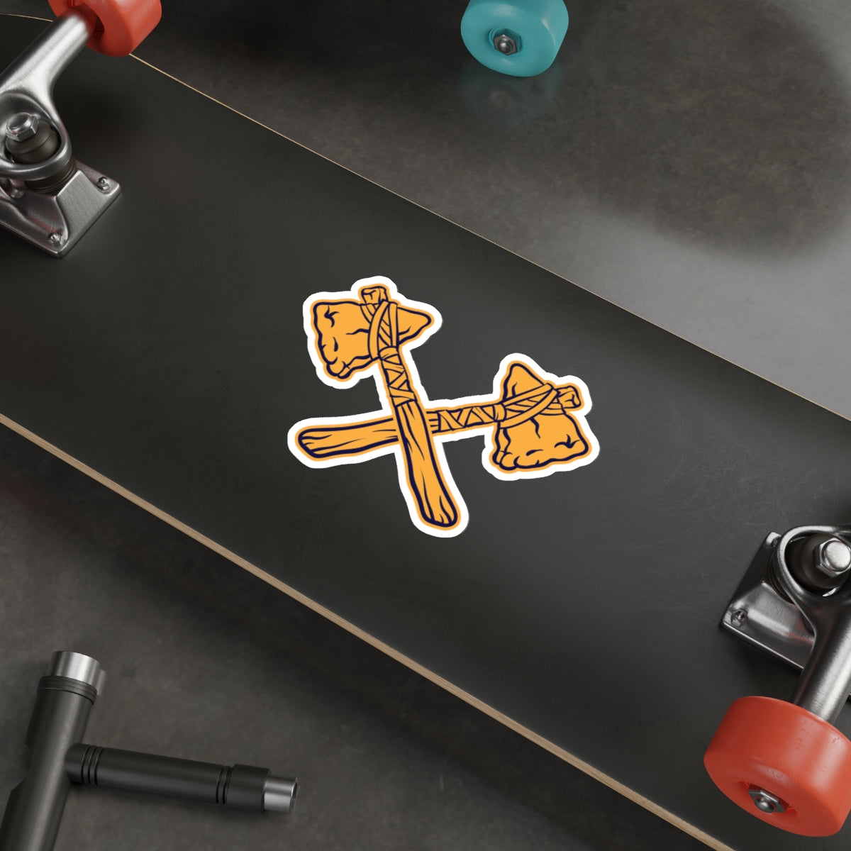 Die-cut stickers - Crossed Tomahawks