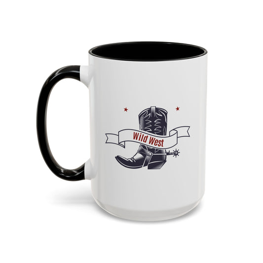 Accent Coffee Mug (11, 15oz) - Cowboy - Wild West
