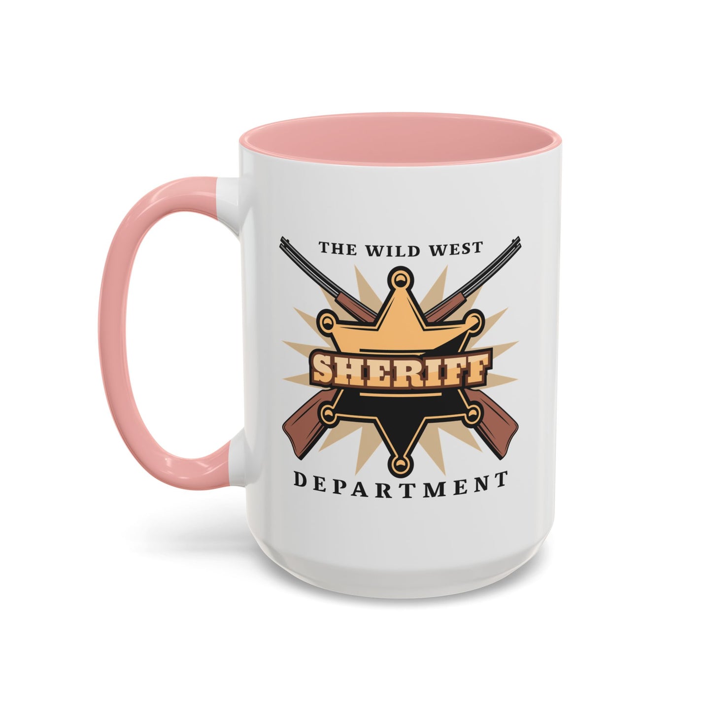 Accent Coffee Mug (11, 15oz) - Western Cowboy - The Wild West - Sheriff Department