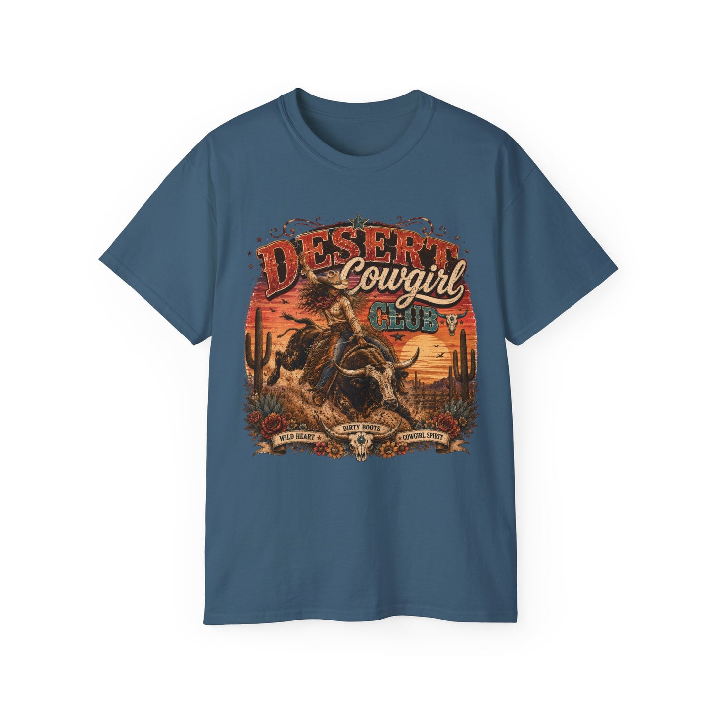 T-Shirt - Desert cowgirl rodeo spirit