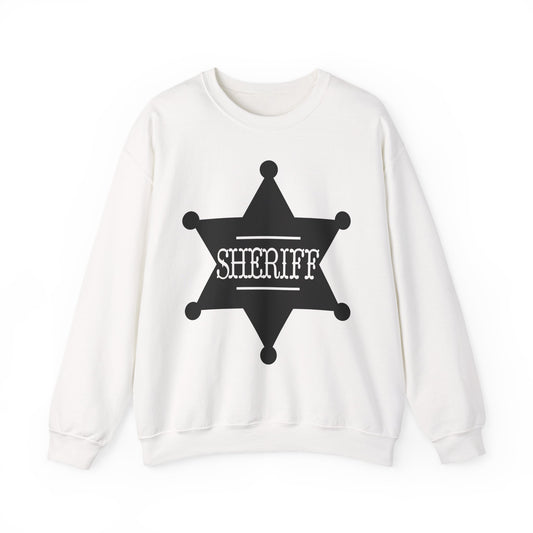 Crewneck Sweatshirt - Sheriff Badge w Txt Sheriff X 300