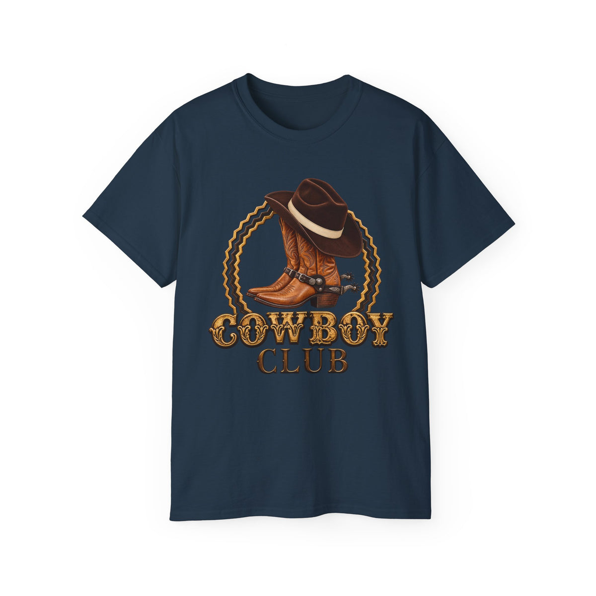 Unisex Ultra Cotton Tee - Cowboys - Cowboy Club - Color - 3D Transparent