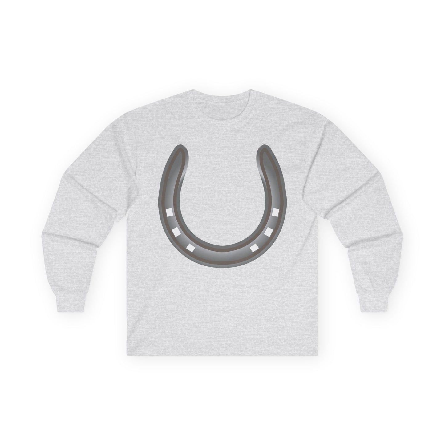 Unisex Ultra Cotton Long Sleeve Tee - Rodeo - Horseshoe