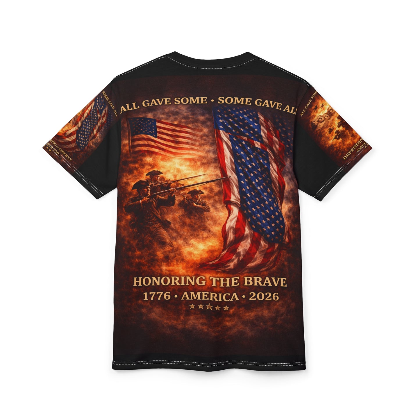 America 250 Years Tribute Tee — "All Gave Some, Some Gave All" for your freedom today