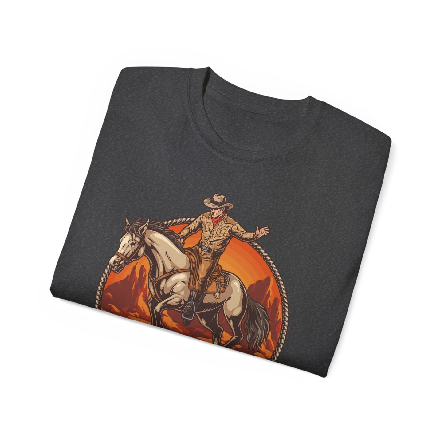 Western Rodeo Cowboy Tee - Fun Casual Shirt for Rodeo Fans, Gift for Country Lovers, Festival Outfit, Everyday Wear, Rodeo Apparel - Rodeo Cowboy - Texas