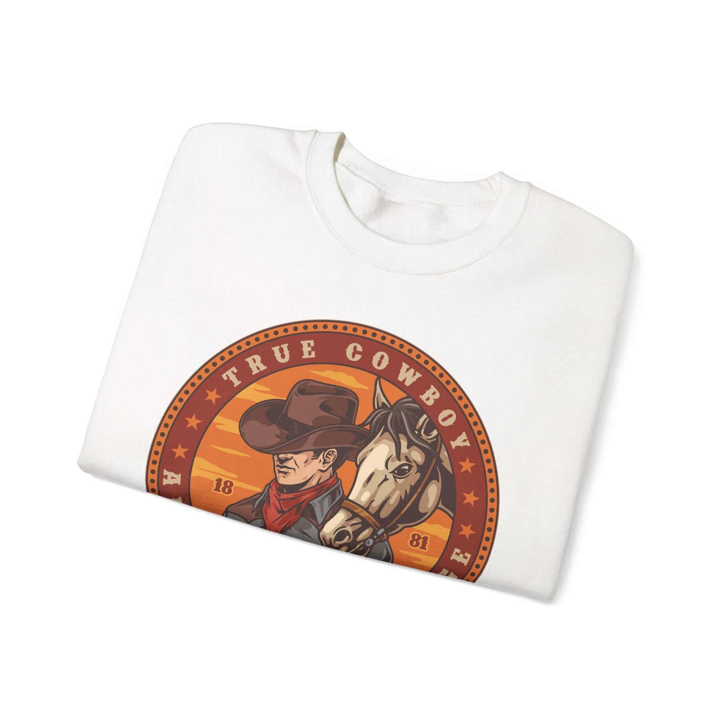 Crewneck Sweatshirt - True Cowboy - American Heritage