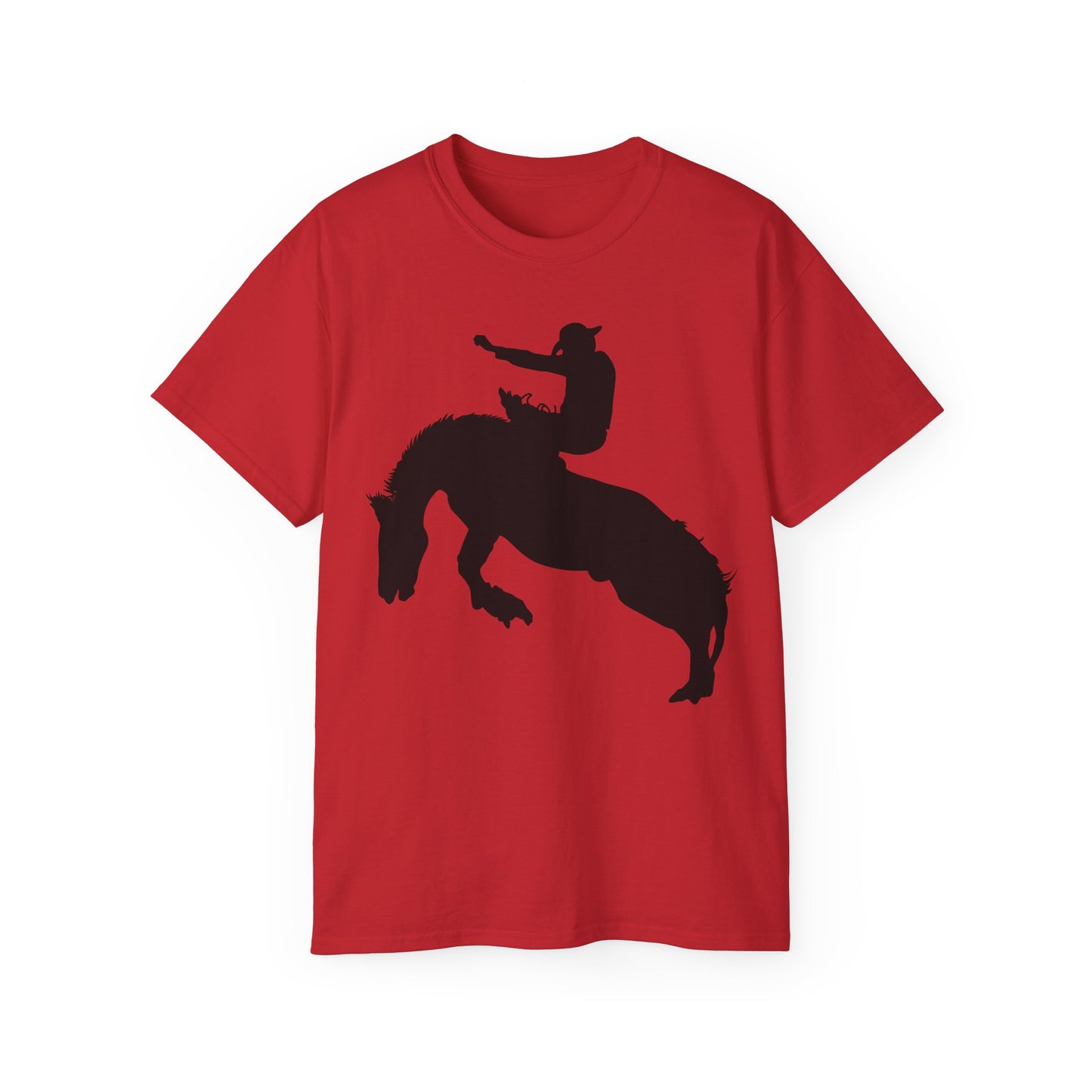 Unisex Ultra Cotton Tee - Augusta - Rodeo - Silhouette