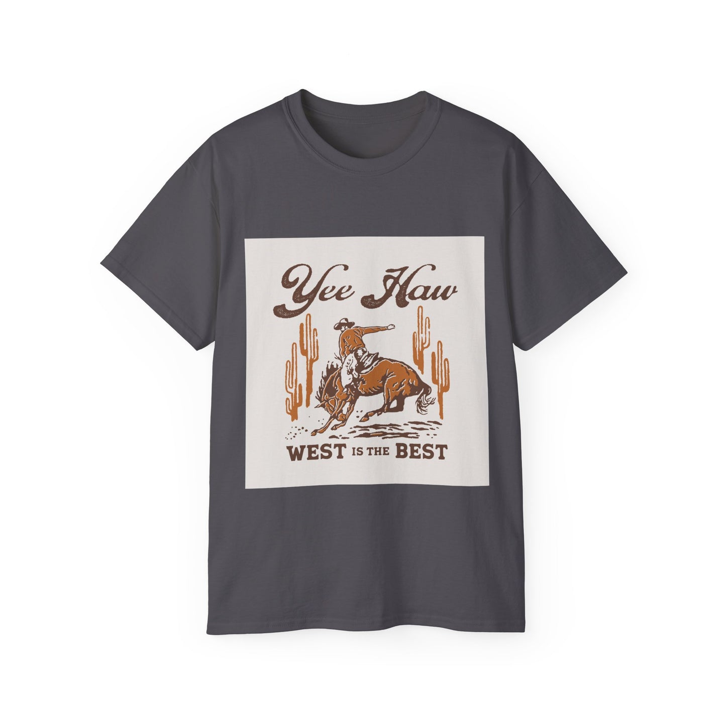 Unisex Ultra Cotton Tee - Wild West Cowboy - Yee Haw