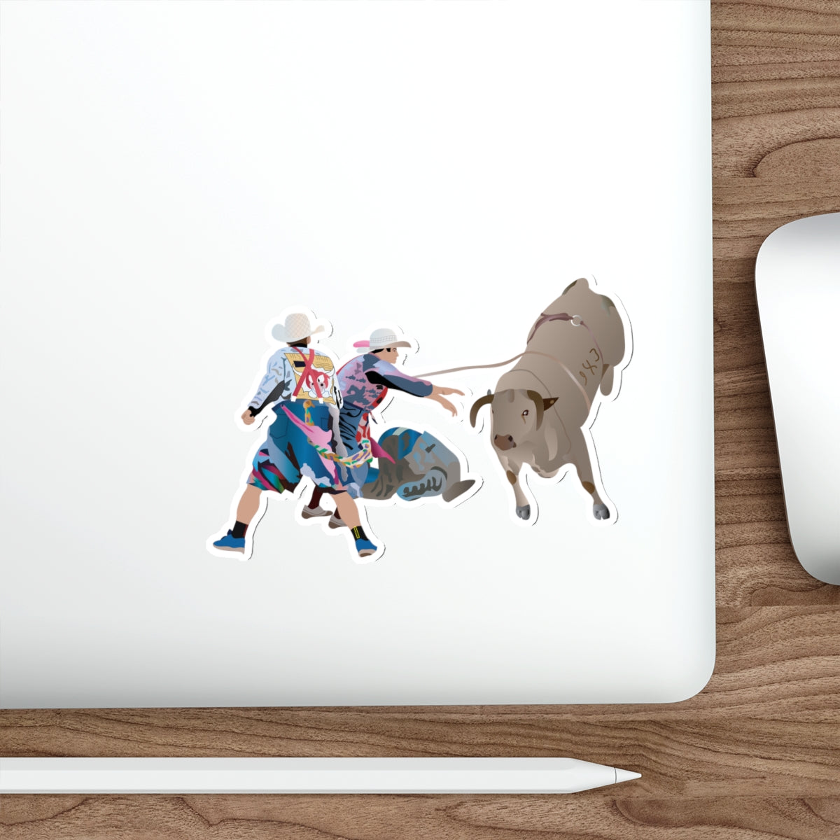 Die-cut stickers - Clowns and Bull