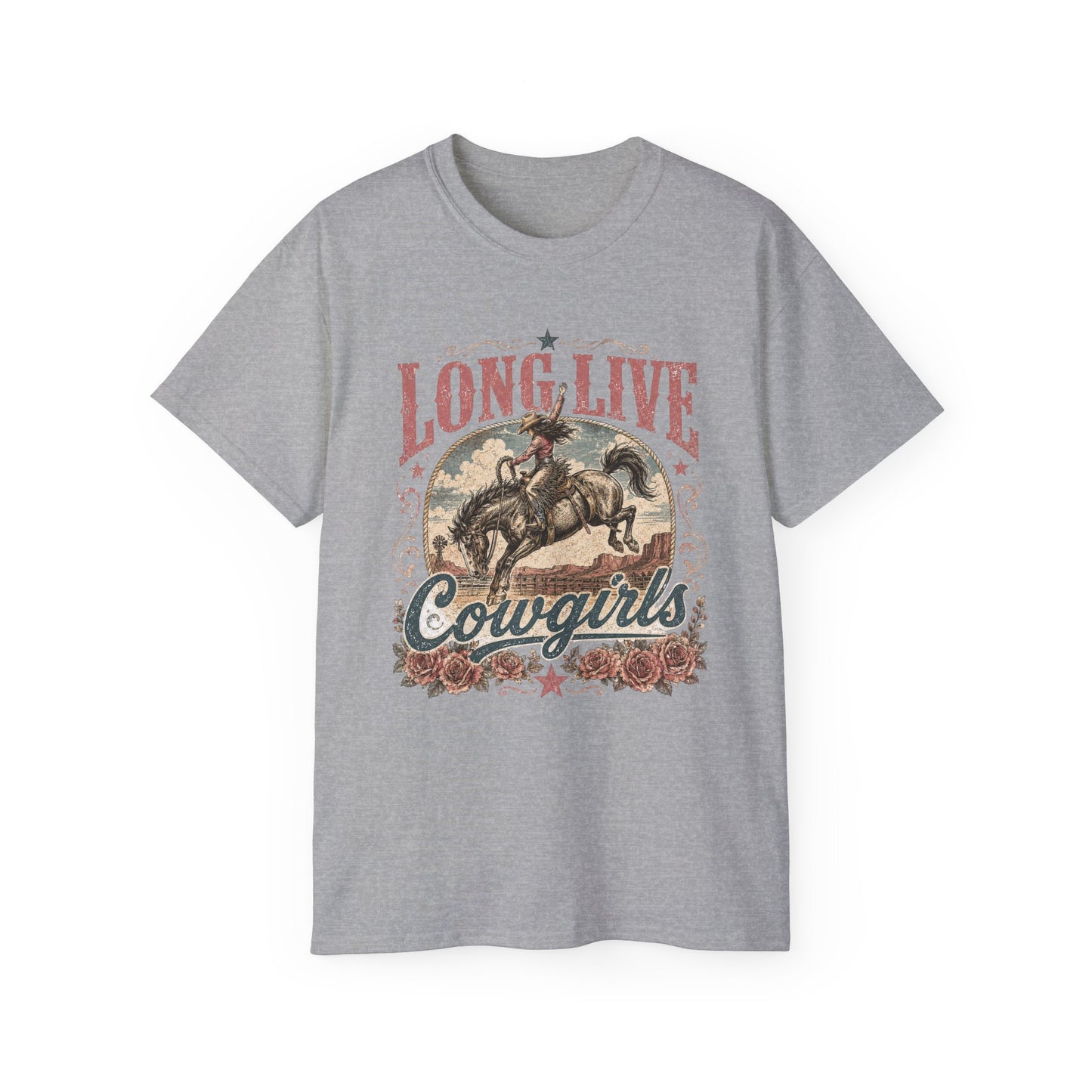 T-Shirt - Long live cowgirls rodeo spirit