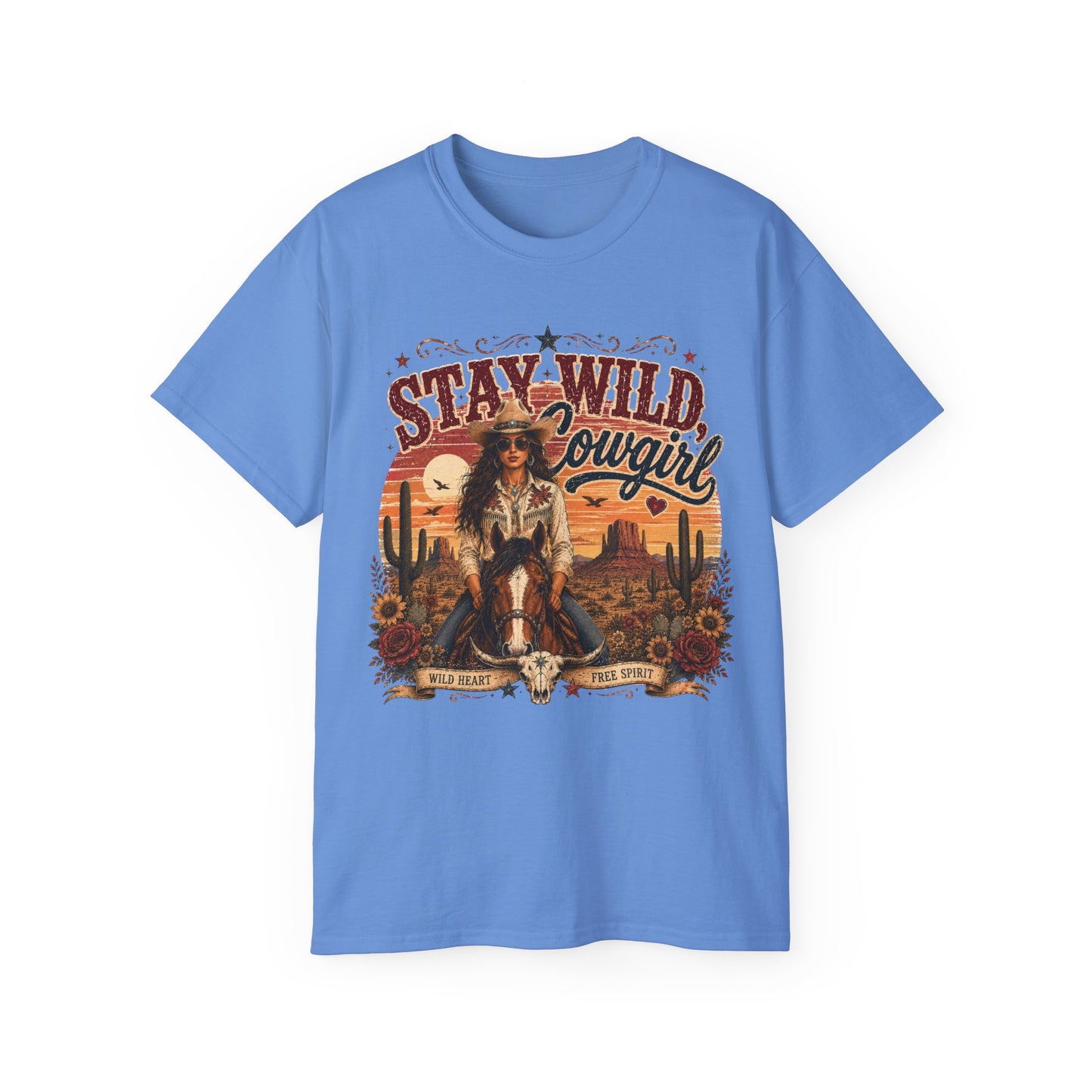 T-Shirt - Stay Wild, Cowgirl - V1